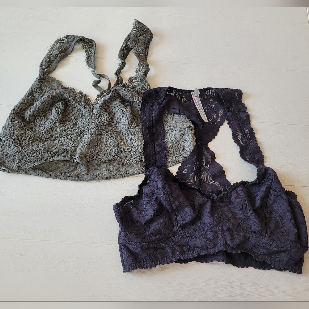 🏝 Free People Intimately & Aerie Lace Bralette Bundle
